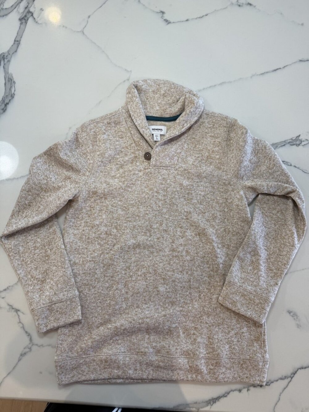 Sonoma Black Shawl Collar Sweater Youth Large